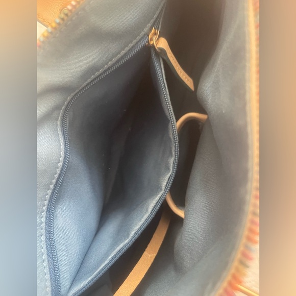 Vintage Dooney & Bourke RAINBOW ZIPPER heart shoulder bag - Picture 13 of 15